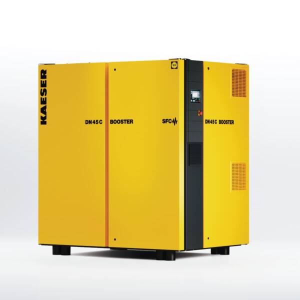 KAESER DN 45 C Booster compacto y silencioso para aumentar presión de aire en aplicaciones de soplado y prueba hidráulica